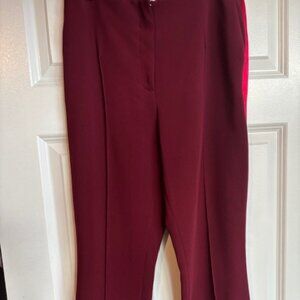 Cinq a Sept Burgundy Trousers Size 6